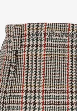 Miu Miu Mini Checked Skirt Multicolor -Evening Dresses Popular Store 09092022 073