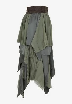 Sacai Deconstructed Midi Skirt Green 6 Sacai Deconstructed Midi Skirt Green -Evening Dresses Popular Store 09092022 232
