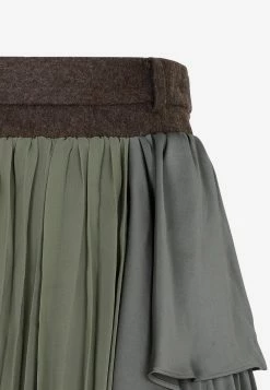 Sacai Deconstructed Midi Skirt Green 7 Sacai Deconstructed Midi Skirt Green -Evening Dresses Popular Store 09092022 233