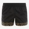 Versace Greca Print Running Shorts Black