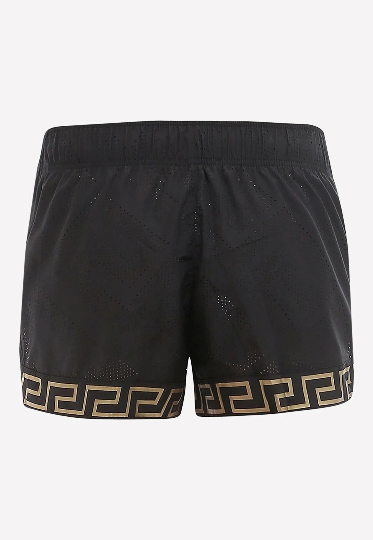 Versace Greca Print Running Shorts Black 2 Versace Greca Print Running Shorts Black - Image 2