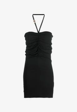 Versace Viscose Midi Pencil Skirt Black