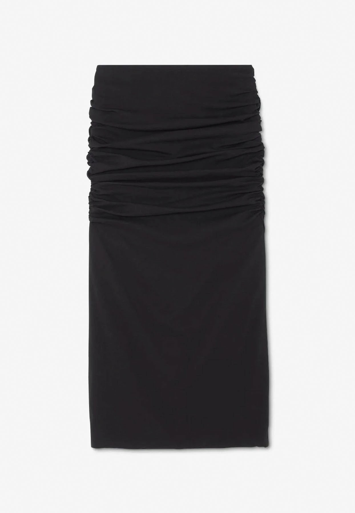 Versace Ruched Midi Skirt Black 2 Versace Ruched Midi Skirt Black - Image 2