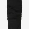 Versace Ruched Midi Skirt Black
