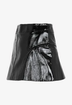 Khaite Keene Zipped Mini Skirt In Leather Black 6 Khaite Keene Zipped Mini Skirt In Leather Black -Evening Dresses Popular Store 12012023 030