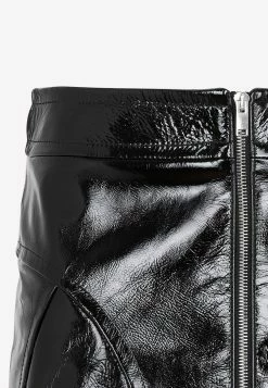 Khaite Keene Zipped Mini Skirt In Leather Black 7 Khaite Keene Zipped Mini Skirt In Leather Black -Evening Dresses Popular Store 12012023 031