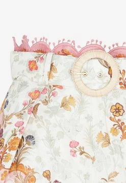 Zimmermann Laurel Embroidered Floral Print Shorts Multicolor -Evening Dresses Popular Store 12012023 083