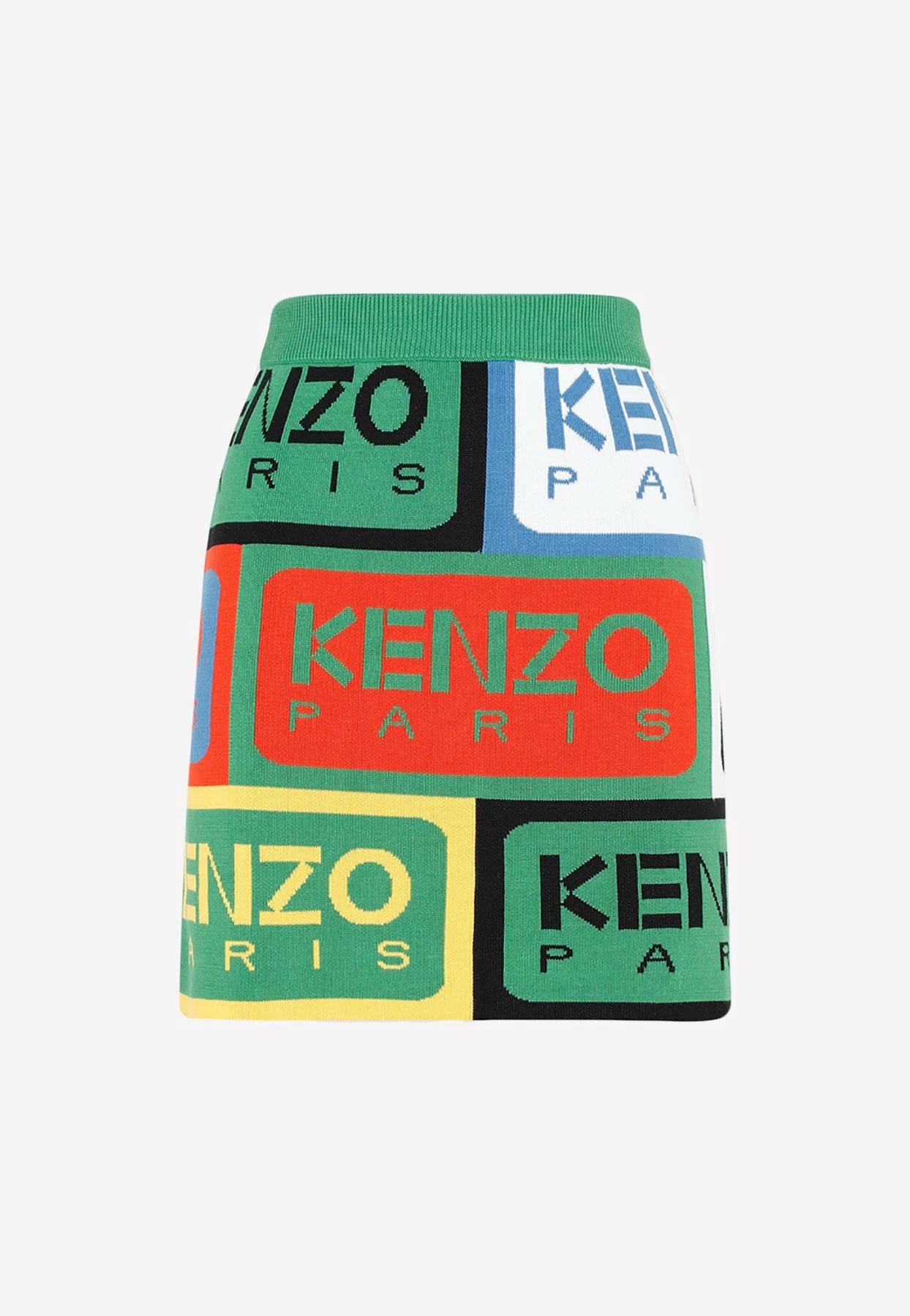Kenzo Logo-Jacquard Mini Skirt Multicolor 1 Kenzo Logo-Jacquard Mini Skirt Multicolor