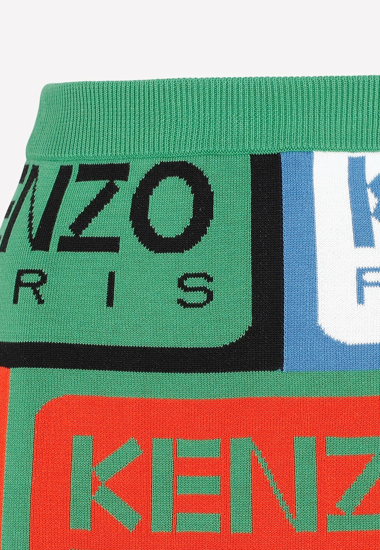 Kenzo Logo-Jacquard Mini Skirt Multicolor 4 Kenzo Logo-Jacquard Mini Skirt Multicolor - Image 4