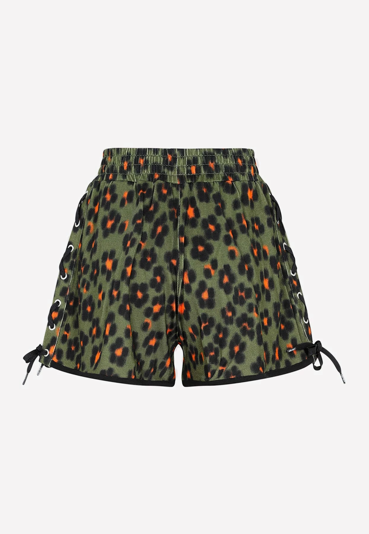 Kenzo Leopard-Print Drawstring Shorts Green 2 Kenzo Leopard-Print Drawstring Shorts Green - Image 2