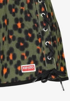 Kenzo Leopard-Print Drawstring Shorts Green 7 Kenzo Leopard-Print Drawstring Shorts Green -Evening Dresses Popular Store 12012023 109
