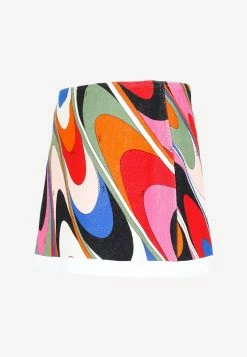 Emilio Pucci Onde-Print Mini Wrap Skirt Multicolor 6 Emilio Pucci Onde-Print Mini Wrap Skirt Multicolor -Evening Dresses Popular Store 12012023 175