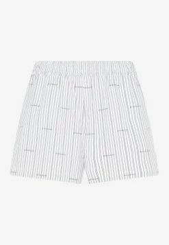 Givenchy Striped Logo Shorts Gray