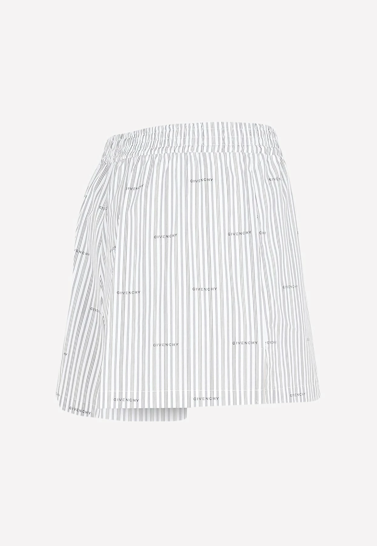 Givenchy Striped Logo Shorts Gray 3 Givenchy Striped Logo Shorts Gray - Image 3