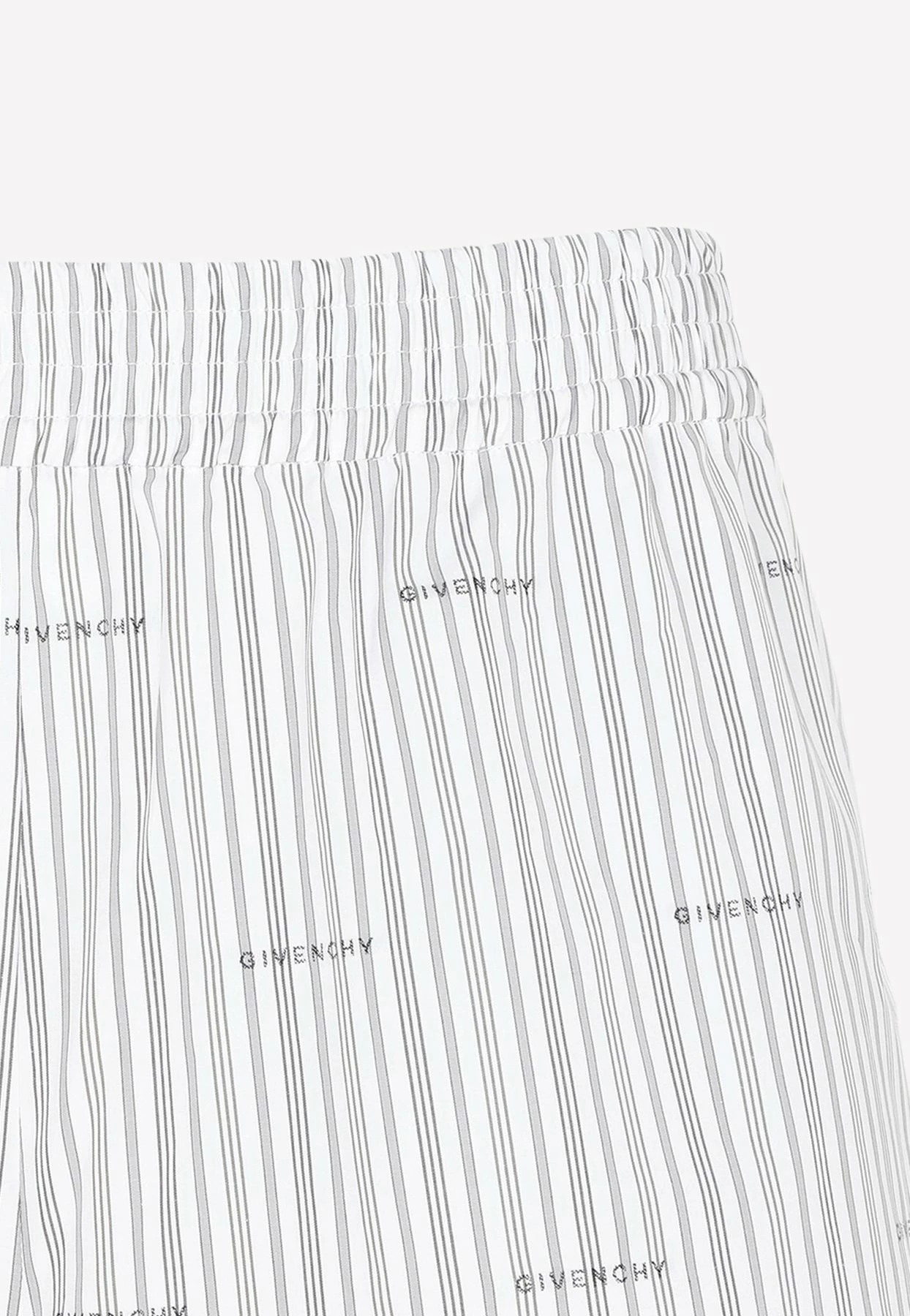 Givenchy Striped Logo Shorts Gray 4 Givenchy Striped Logo Shorts Gray - Image 4