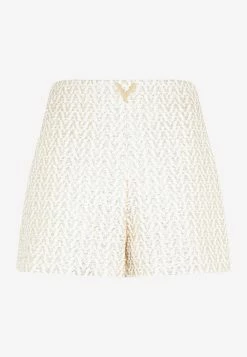 Valentino VLogo Mini Shorts Ivory