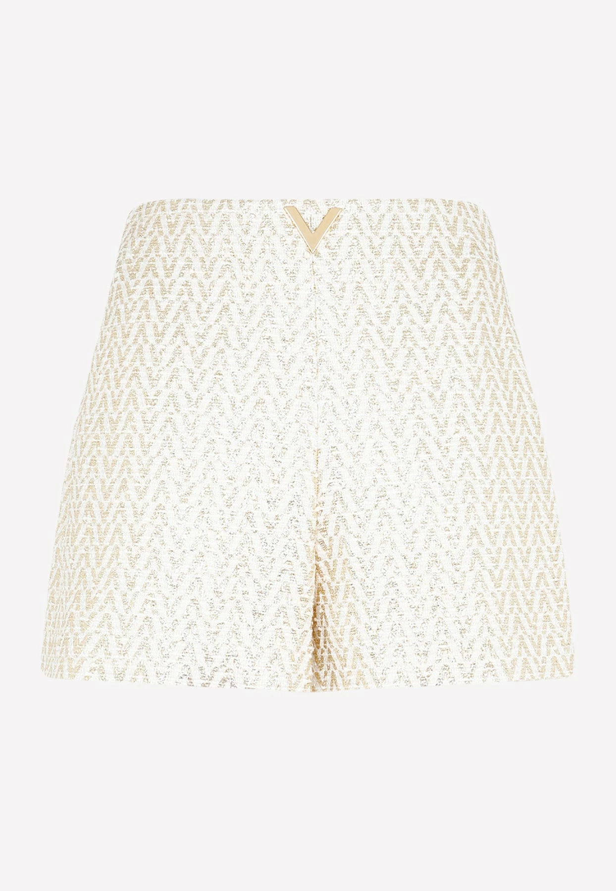 Valentino VLogo Mini Shorts Ivory 1 Valentino VLogo Mini Shorts Ivory