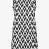 Valentino V Pattern Mini Dress Monochrome