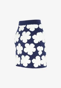 Kenzo Floral Mini Skirt Blue 6 Kenzo Floral Mini Skirt Blue -Evening Dresses Popular Store 12082022 078