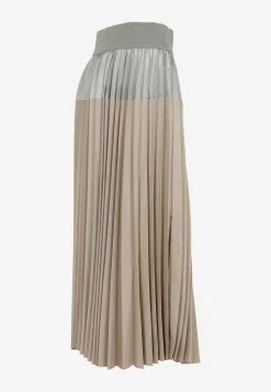 Sacai Pleated Midi Skirt Beige -Evening Dresses Popular Store 13012023 235