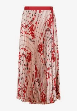 Sacai Eric Haze Pleated Midi Skirt Multicolor