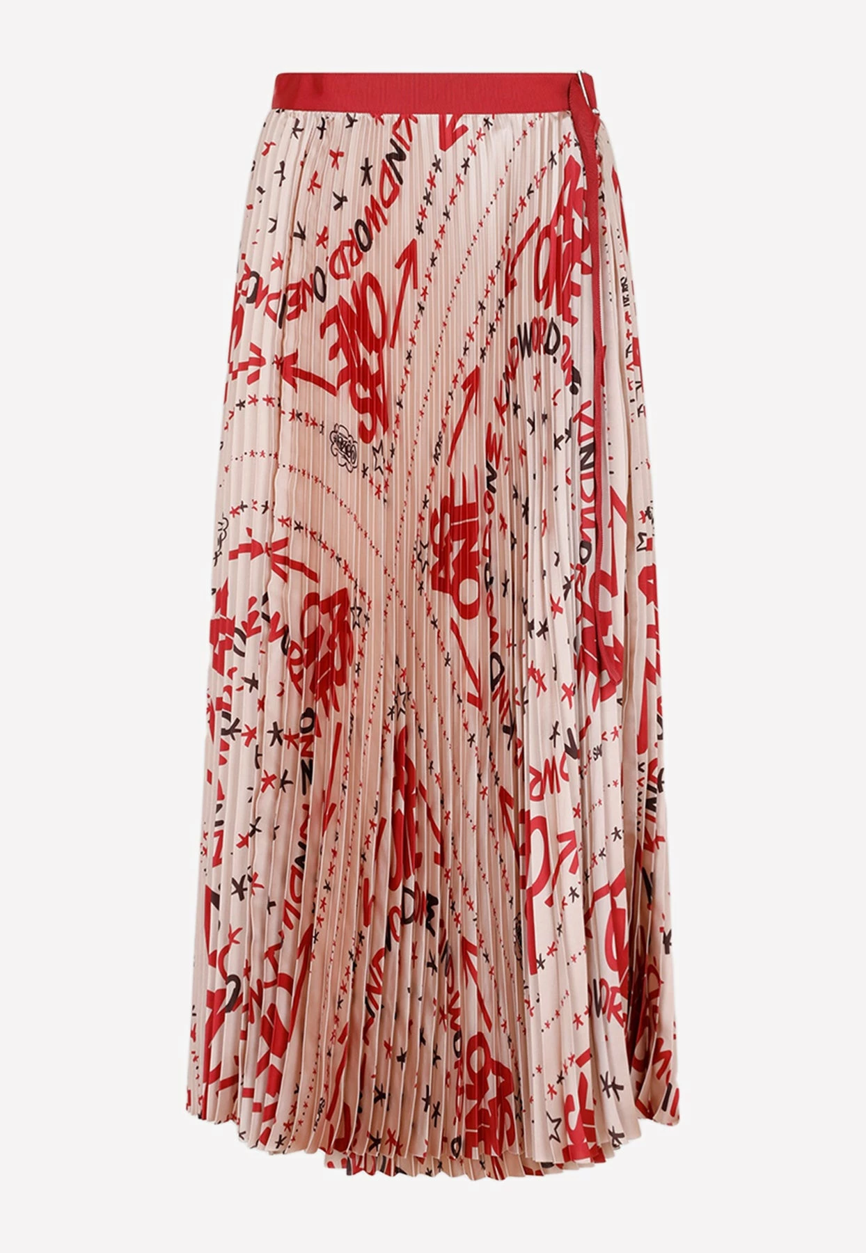 Sacai Eric Haze Pleated Midi Skirt Multicolor 1 Sacai Eric Haze Pleated Midi Skirt Multicolor