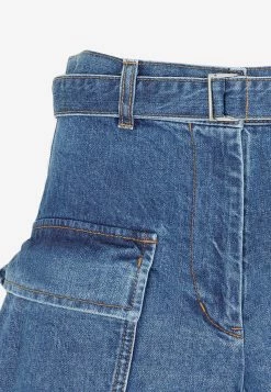 Sacai Denim Cargo Shorts Blue -Evening Dresses Popular Store 13012023 248