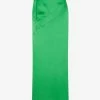 Tom Ford Double-Faced Satin Midi Skirt Green