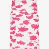 Dries Van Noten Printed Midi Skirt With Crinkled Effect Pink