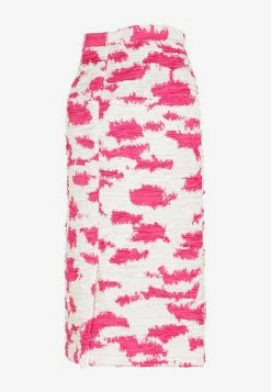 Dries Van Noten Printed Midi Skirt With Crinkled Effect Pink -Evening Dresses Popular Store 13092022 202