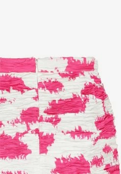 Dries Van Noten Printed Midi Skirt With Crinkled Effect Pink -Evening Dresses Popular Store 13092022 203