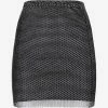 Santa Brands Crystal-Embellished Mini Skirt Black