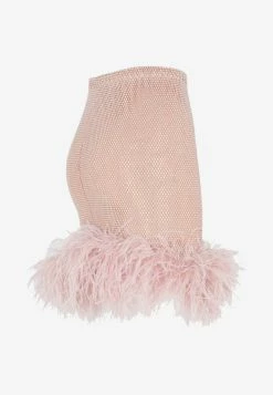 Santa Brands Crystal-Embellished Mini Feather Skirt Blush 6 Santa Brands Crystal-Embellished Mini Feather Skirt Blush -Evening Dresses Popular Store 13092022 268