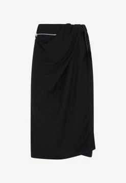 Jacquemus The Bodri Midi Skirt Black