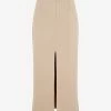 Theory Mini Skirt In Merino Wool Beige