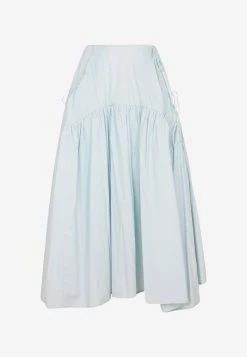 Cecilie Bahnsen Lilly Tiered Midi Skirt Blue