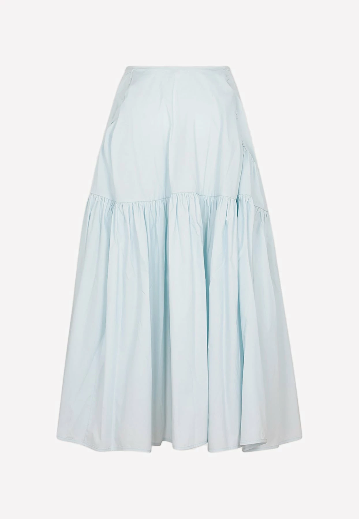 Cecilie Bahnsen Lilly Tiered Midi Skirt Blue 2 Cecilie Bahnsen Lilly Tiered Midi Skirt Blue - Image 2