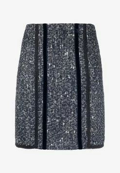 Etro Bouclé Mini Skirt Blue