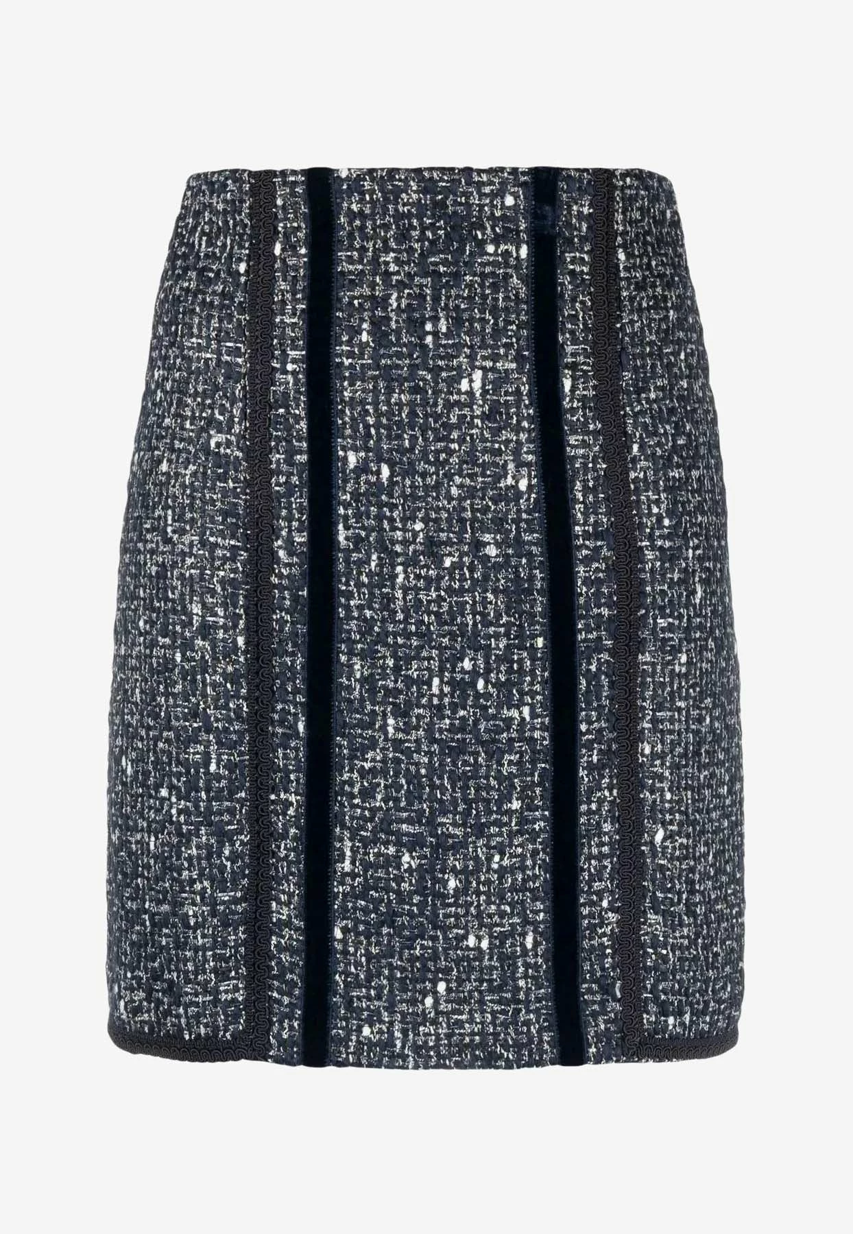 Etro Bouclé Mini Skirt Blue 1 Etro Bouclé Mini Skirt Blue