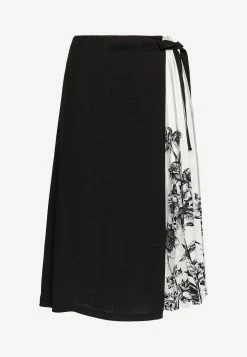 Salvatore Ferragamo Printed Pleated Midi Skirt In Silk Twill Black 7 Salvatore Ferragamo Printed Pleated Midi Skirt In Silk Twill Black -Evening Dresses Popular Store 132896 20S 20746466 20NERO 20b