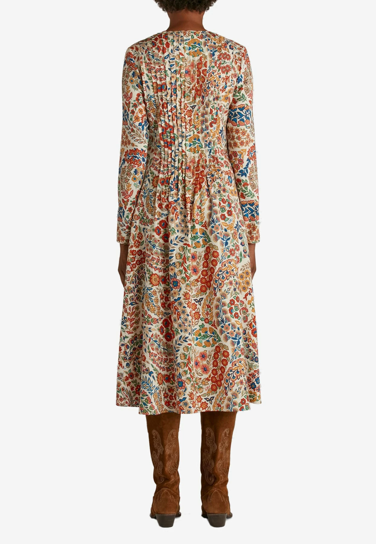 Etro Floral Paisley Midi Dress Multicolor 2 Etro Floral Paisley Midi Dress Multicolor - Image 2