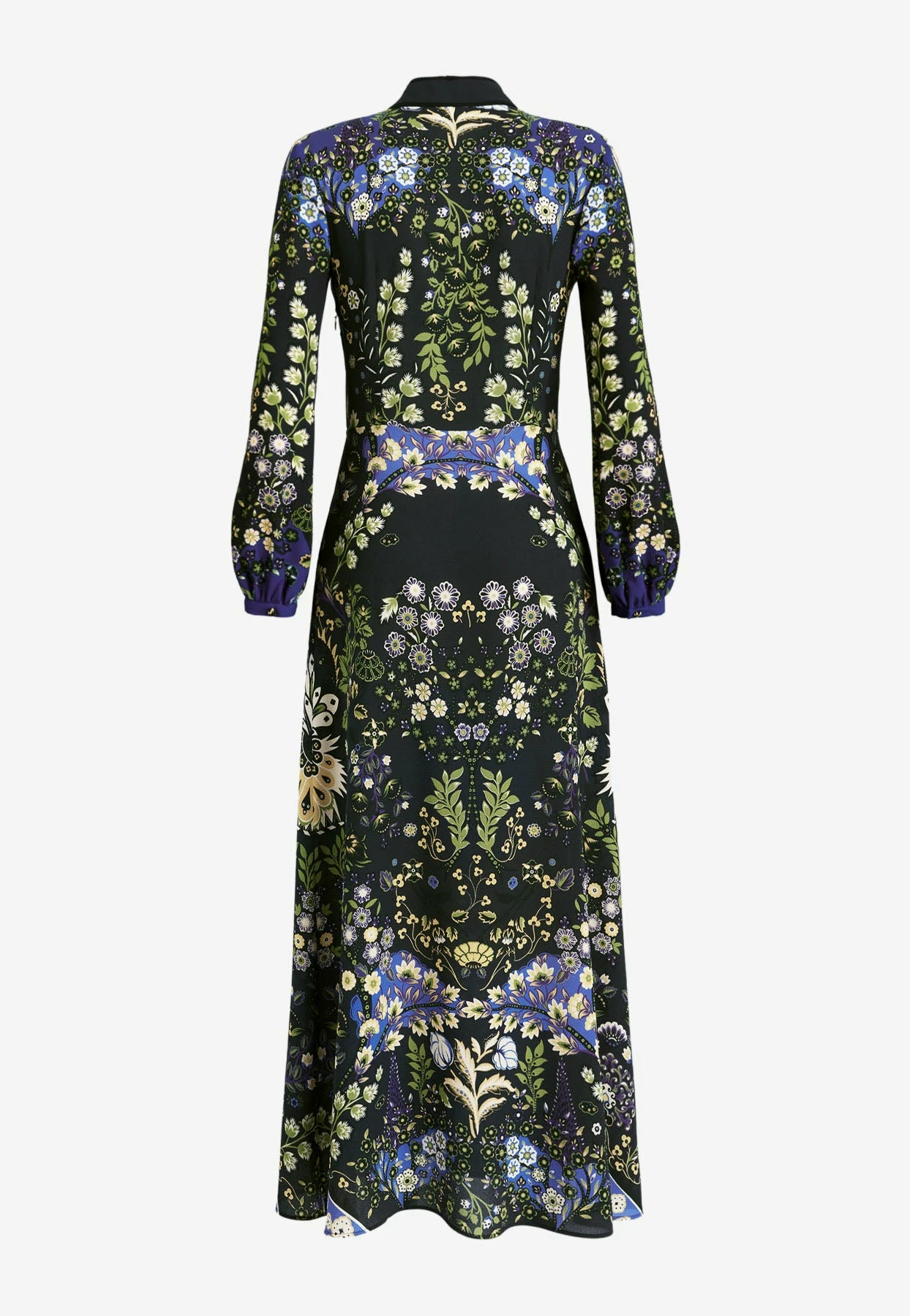 Etro Leafy Floral Print Midi Dress Multicolor 4 Etro Leafy Floral Print Midi Dress Multicolor - Image 4