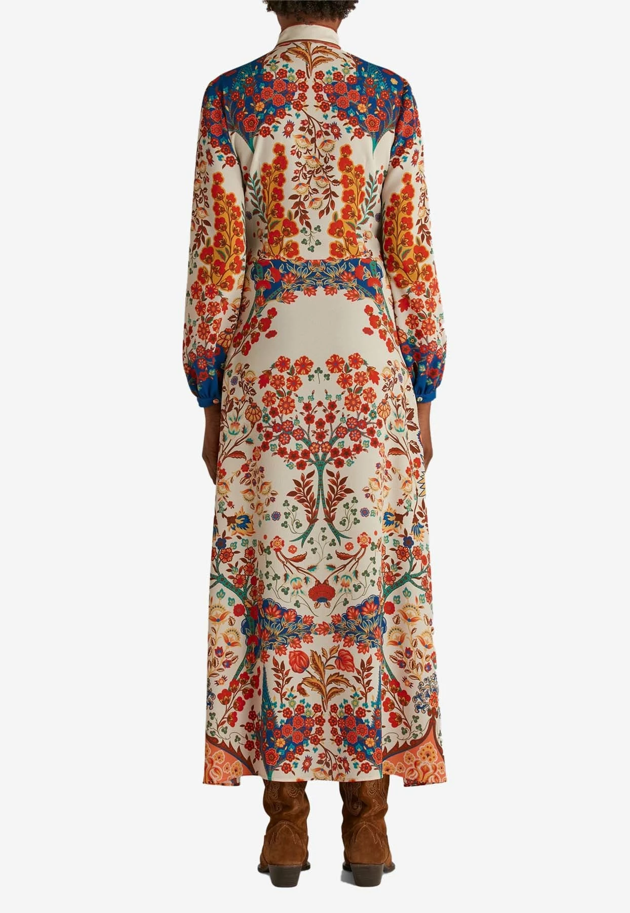 Etro Floral Long-Sleeved Midi Dress Multicolor 2 Etro Floral Long-Sleeved Midi Dress Multicolor - Image 2