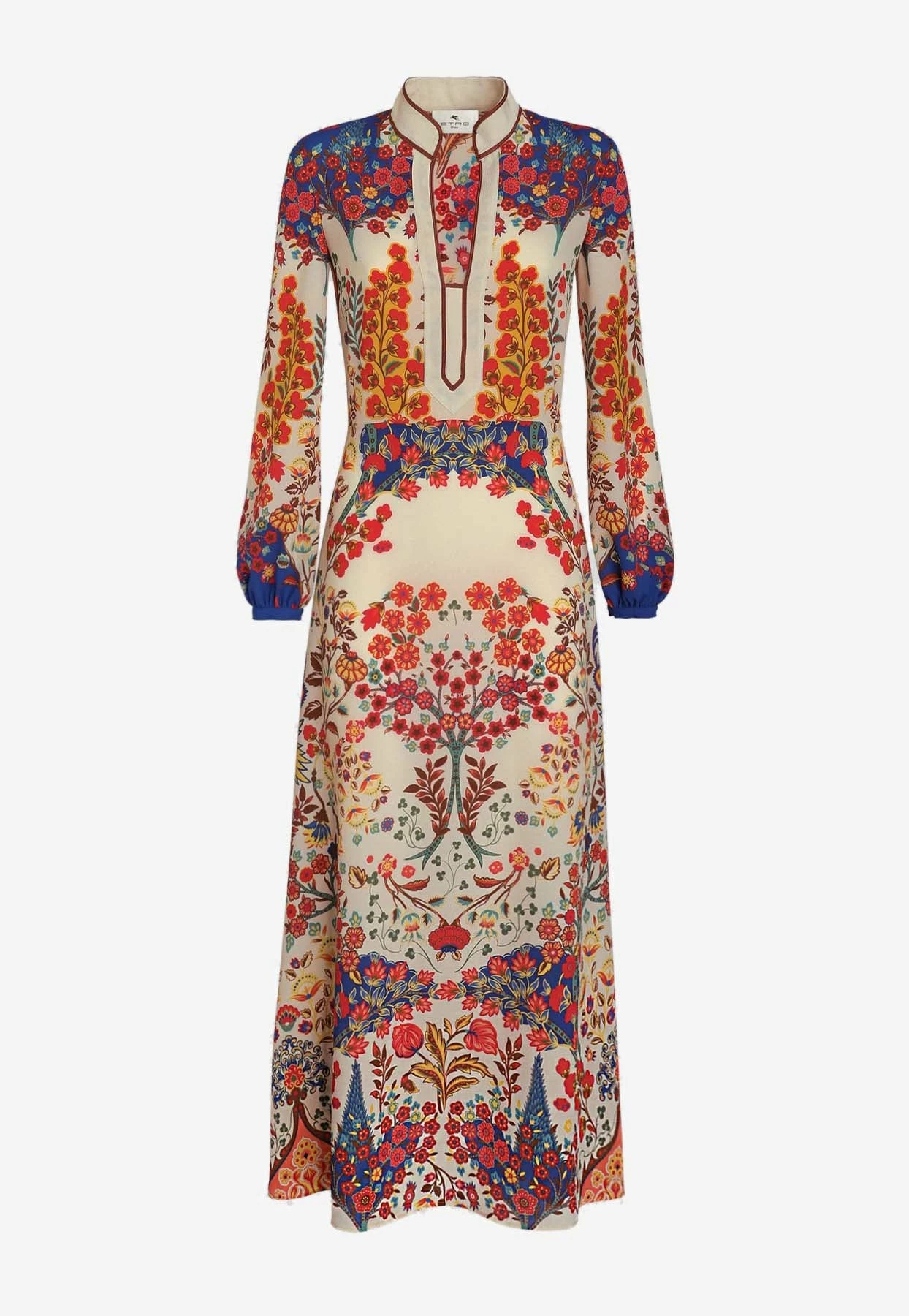 Etro Floral Long-Sleeved Midi Dress Multicolor 3 Etro Floral Long-Sleeved Midi Dress Multicolor - Image 3