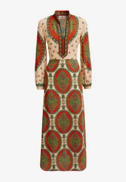 Etro Paisley Medallion Print Midi Dress Multicolor -Evening Dresses Popular Store 13305 5134 200600 201