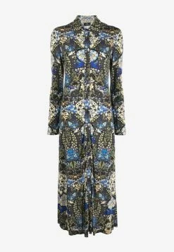 Etro Floral Long-Sleeved Midi Dress Multicolor