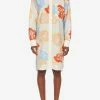 Salvatore Ferragamo Poppy Print Silk Shirt Dress Multicolor