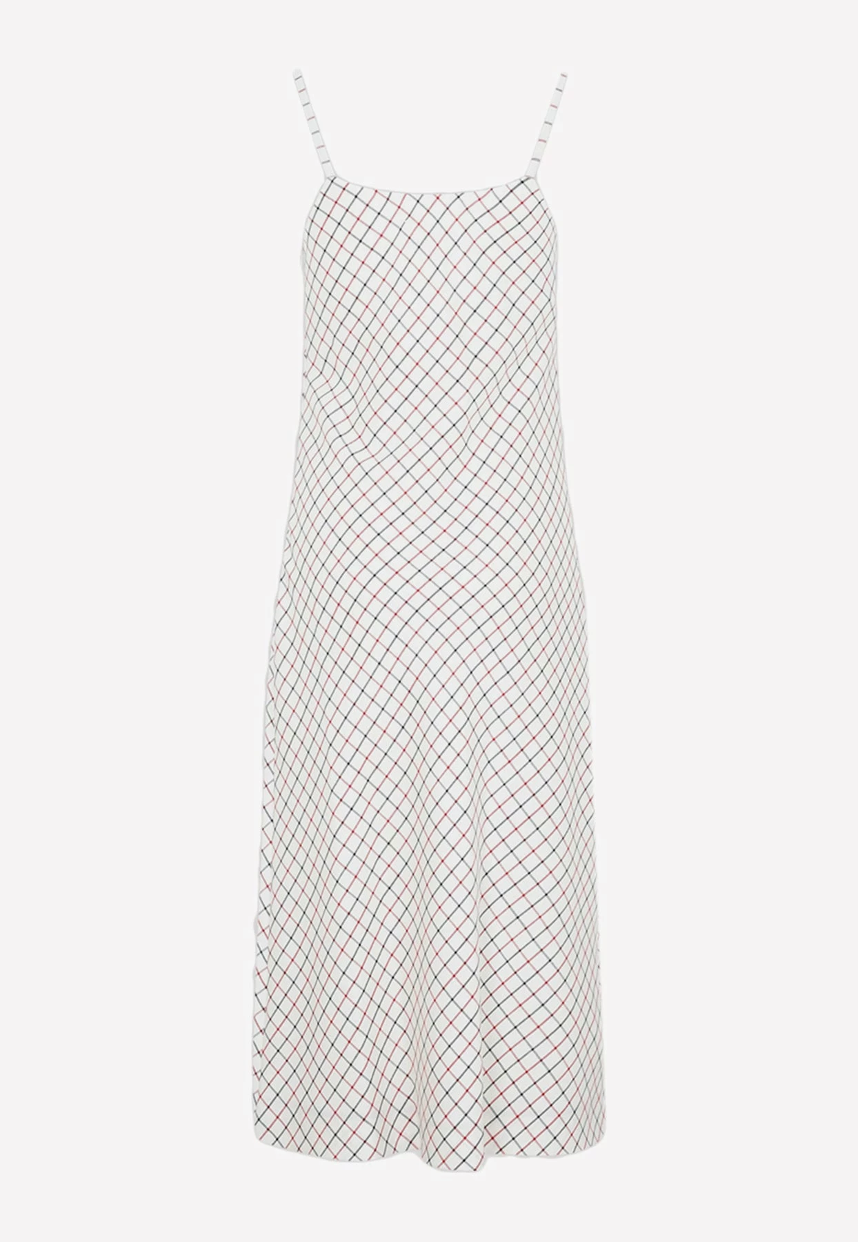 Maison Margiela Sleeveless Checked Midi Dress Nude 2 Maison Margiela Sleeveless Checked Midi Dress Nude - Image 2