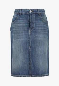 Bottega Veneta Denim Knee-Length Skirt Blue