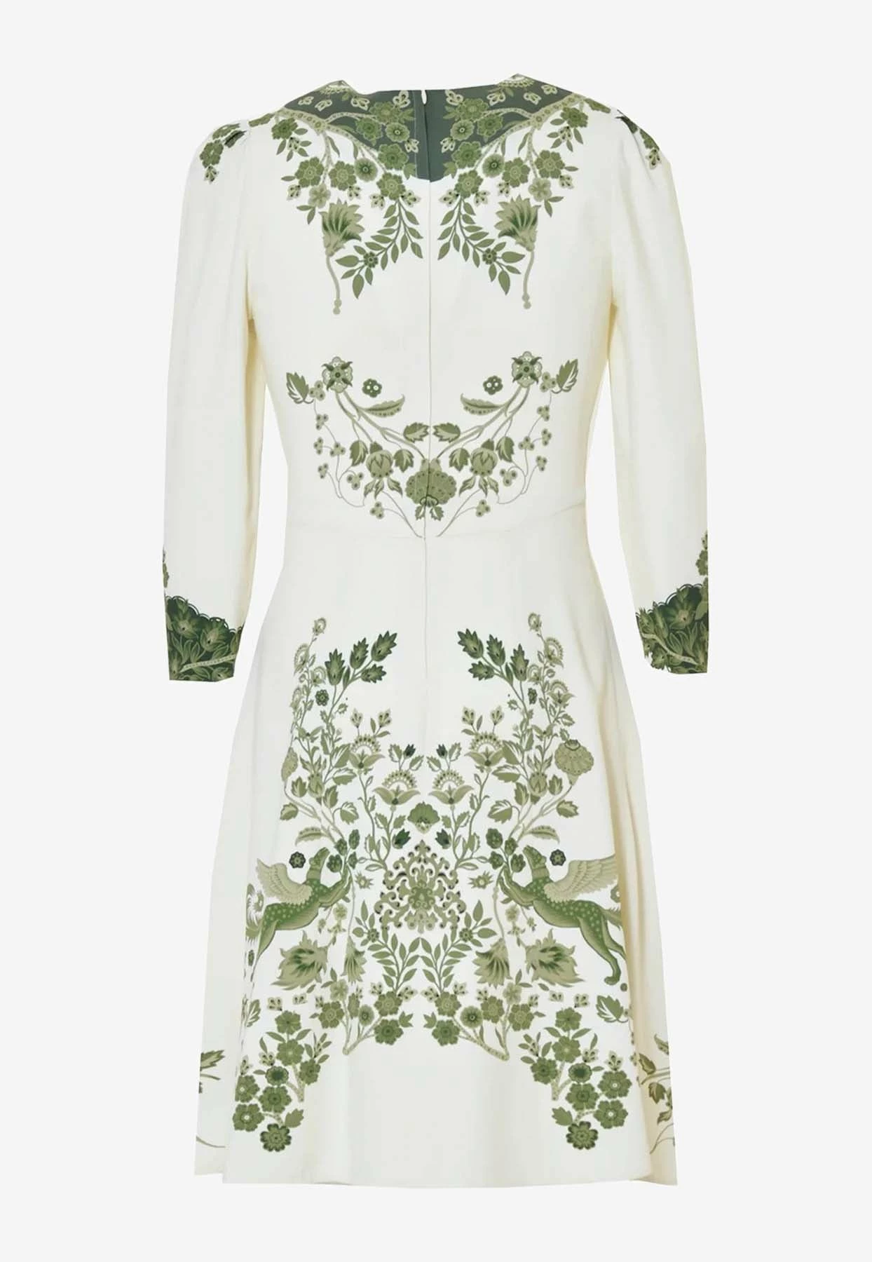 Etro Floral Printed Long-Sleeved Midi Dress White 2 Etro Floral Printed Long-Sleeved Midi Dress White - Image 2